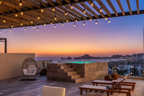 Rooftop with the arch ocean view