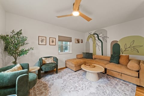 The perfect spot for slow mornings, movie nights, and easy conversation.