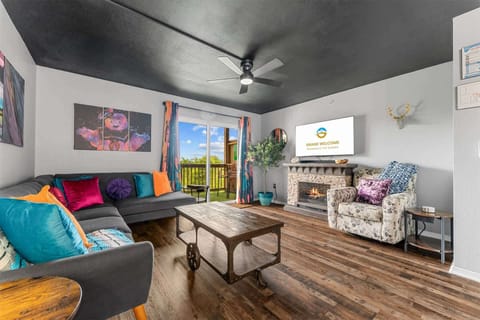 Curl up in the inviting living room & stream your favorites on the smart TV​