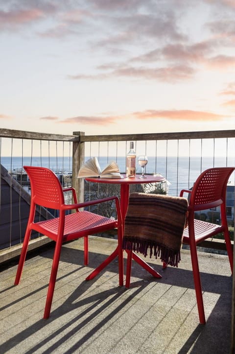 Furniture, Chair, Outdoor Furniture, Table, Outdoor Table, Balcony, Wood Stain, Hardwood, Wicker, Armrest