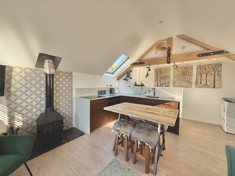 Open plan living with kitchen/diner