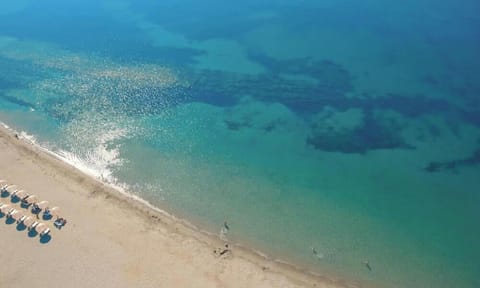 Molos Beach just 2.5km away!