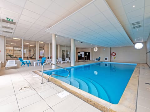 The pool is heated. 