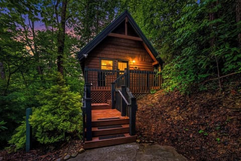 Cozy log cabin tucked in peaceful Smoky Mountain setting