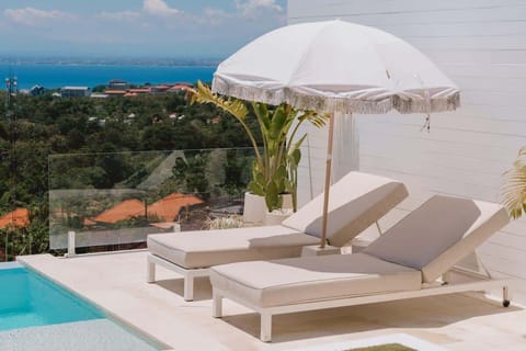 Pool area with view