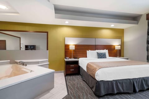 Standard Room, 1 King Bed, Non Smoking, Jetted Tub | Pillowtop beds, in-room safe, desk, iron/ironing board