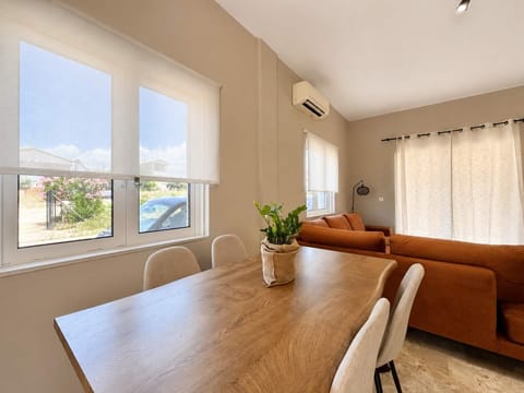 Dining area with peaceful views and natural sunlight