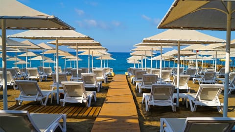 Private beach nearby, sun loungers, beach umbrellas, beach towels