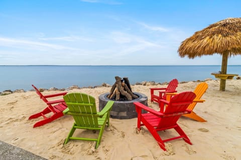 Gather around the fire pit as the sun sets, perfect for sharing stories with friends.