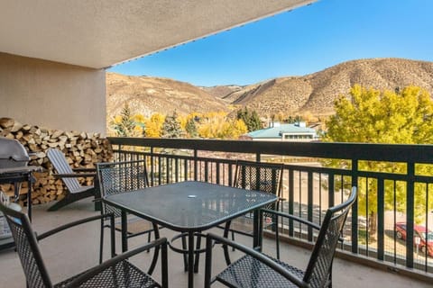Outdoor seating with view