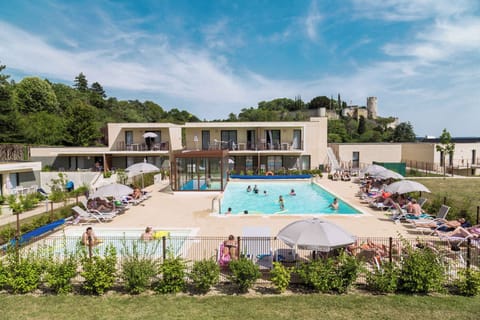 Take a refreshing dip in the heated outdoor pool, open from April to late September and just steps from your apartment.