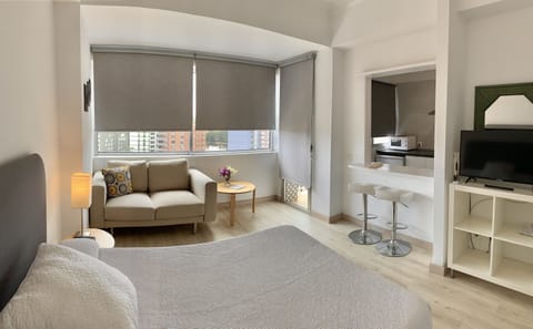 Superior Studio | Desk, blackout drapes, iron/ironing board, free WiFi