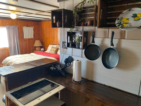 Cabin (RUSTIC COMFORT,1 KING BED,KITCHENETTE) | Egyptian cotton sheets, premium bedding, individually decorated