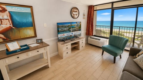 Enjoy stunning oceanfront views from this beautifully updated coastal retreat in Myrtle Beach. With bright natural light, beach-inspired décor, and a private balcony overlooking the Atlantic, this condo is the perfect place to relax and unwind. Just steps