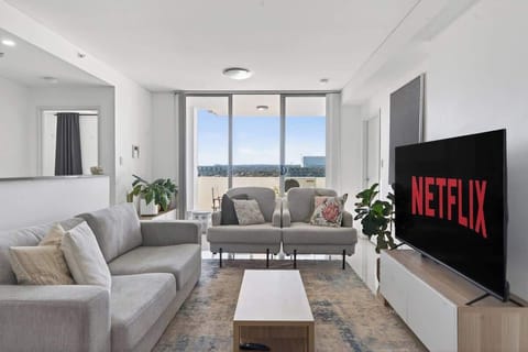 Living Area with direct access to balcony 