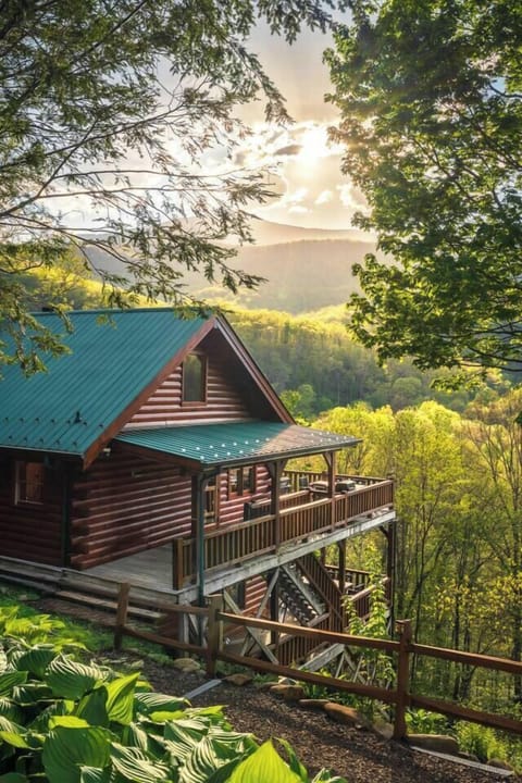 Gorgeous log cabin with majestic views in every direction!