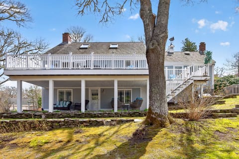 Extra large deck and  a shaded patio for outdoor enjoyment