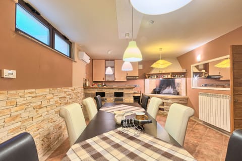 Villa | Private kitchen | Espresso maker, coffee/tea maker, fridge, microwave