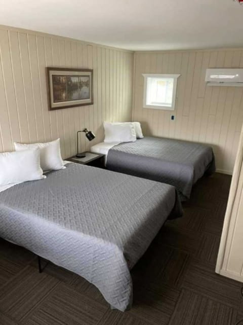 Unwind in crisp twin beds after a day outdoors.