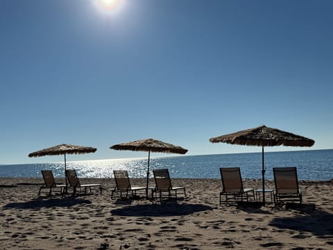 Private beach