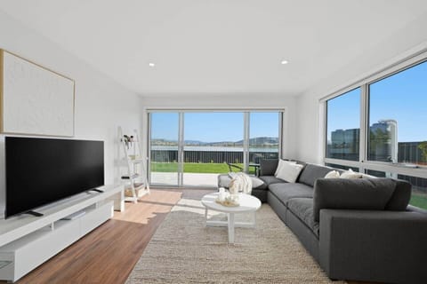 Spacious modern living room in Sorell perfect for families and relaxing stays near Hobart.