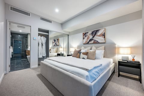 Master suite 
Plush bedding, your own ensuite and bathrobes waiting