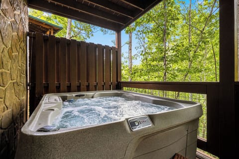 Relax in the hot tub after a day exploring Gatlinburg