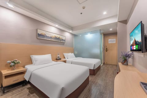 Standard Twin Room | Desk, laptop workspace, blackout drapes, free WiFi