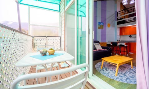 Deluxe Double Room, Balcony, Mountain View | Outdoor dining