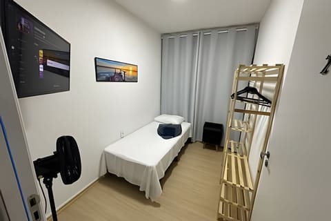 Single Room | Blackout drapes, iron/ironing board (on request), WiFi (free)