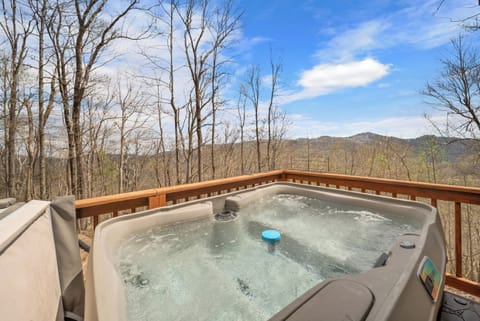 Long Range Mountain View from the Hot Tub