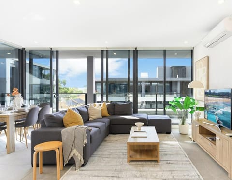 Bright and cozy living area for relaxing
