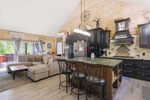  The open-concept layout keeps everyone connected from kitchen to living space.