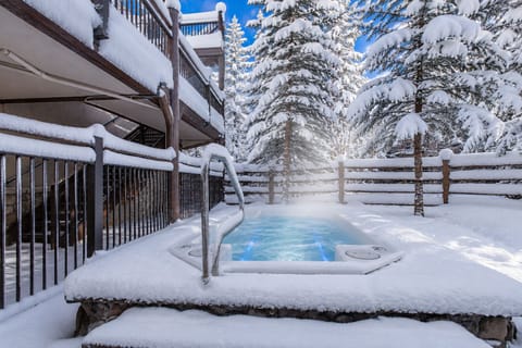 Snowflakes above. Warm water below. Welcome to Colorado.