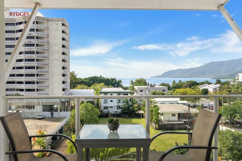 Wake up to sweeping views across the Cairns Inlet from your private top-floor balcony.