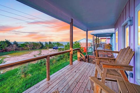 Welcome home to stunning twilight vistas from your expansive private covered deck.