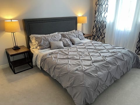 Comfortable bedroom with quality linens
