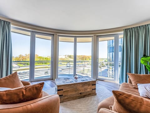 Apartment, Furniture, Balcony, Glass, Chair, Hotel, Design, Daylighting, Hardwood, Wood Stain