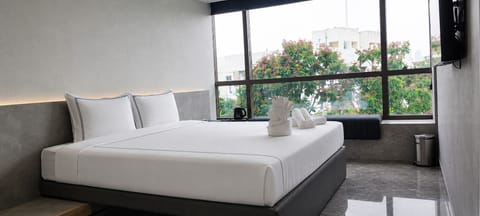 Double Room, City View | In-room safe, desk, laptop workspace, iron/ironing board