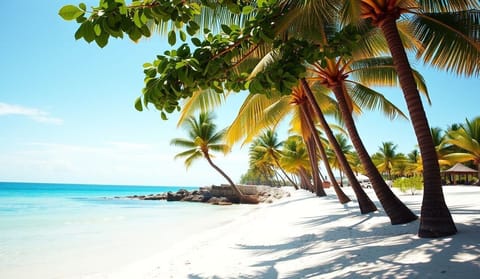 Beach nearby, white sand, beach towels, beach massages
