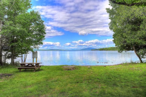 Shared waterfront on Rangeley Lake within walking distance!