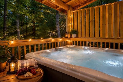 Soaring Eagle's relaxing hot tub area 