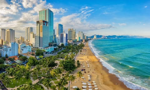 Beach nearby, white sand