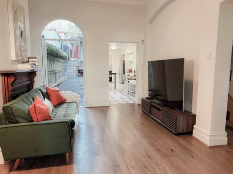 Casual living room to watch TV on the Big Screen