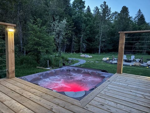Enjoy the hot tub