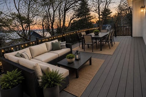 Expansive deck designed for effortless outdoor living and entertaining