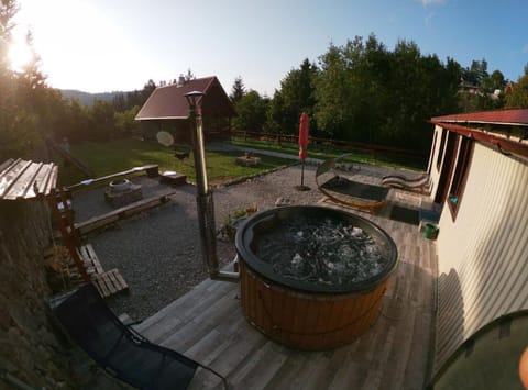 House (mountain view) | Outdoor spa tub