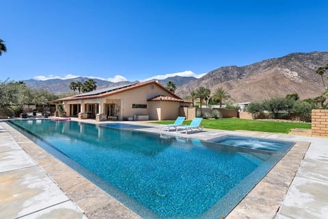 75-Foot Zero Edge Pool, Tanning Shelf, Spa With Mountain View