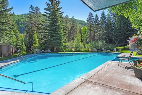 Soak, swim, and savor the view. Our heated outdoor pool offers front-row seats to breathtaking mountain scenery