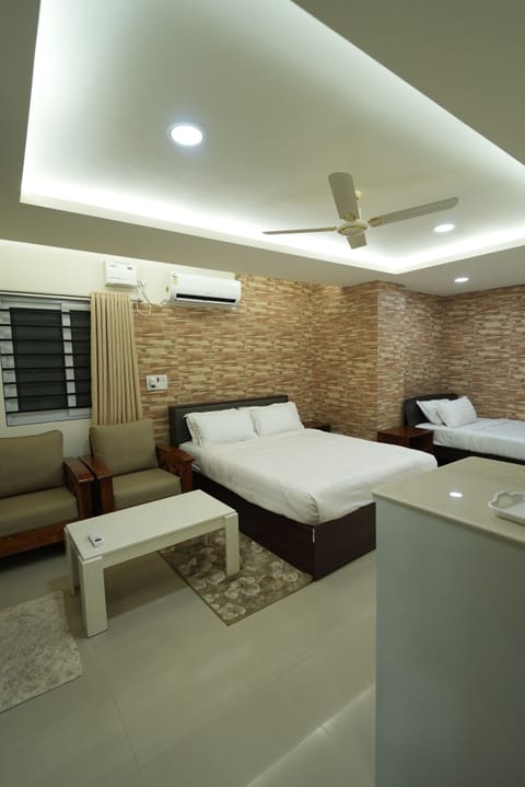 Family Twin Room, Balcony | In-room safe, desk, laptop workspace, soundproofing
